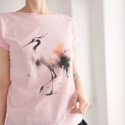Żuraw różowy Oversize