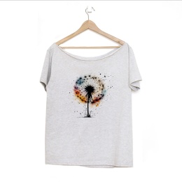 Dmuchawiec kolorowy Szary Oversize