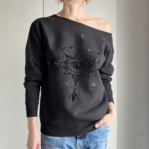 Gruby Oversize Oko Mandala Czarna Max - pojedynczy egzemplarz