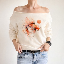 Koi Pomarańczowy Waniliowa Bluza Cięta