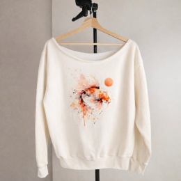 Koi Pomarańczowy Waniliowa Bluza Cięta