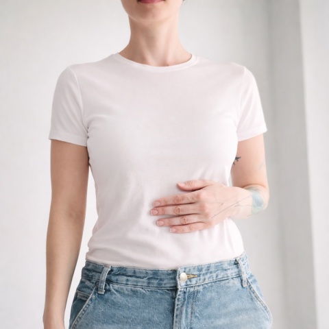 Koszulka damska Dopasowana bez nadruku Biała