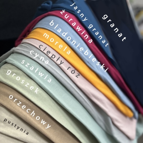 Koszulka damska Oversize bez nadruku Jasny Granat