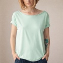 Koszulka damska Oversize bez nadruku Lekka Mięta
