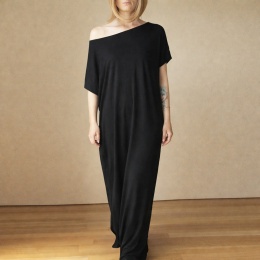 Sukienka tshirt oversize Czarna