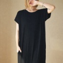 Sukienka tshirt oversize Czarna