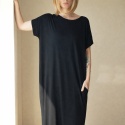 Sukienka tshirt oversize Czarna