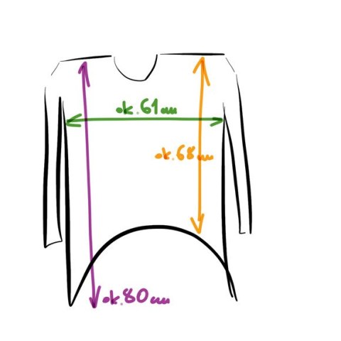 Wąski rękaw skrzydła bluzka Pomarańczowa