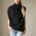 Bluza damska oversize Buka bez rękawów – czarna