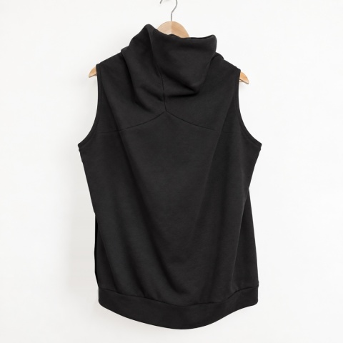 Bluza damska oversize Buka bez rękawów – czarna