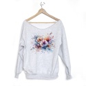 Bluza damska oversize z napisem Nothing is impossible – szara