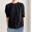 Bluza damska oversize z rękawem do łokcia – czarna
