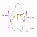 Długa bluza damska oversize z kapturem i zamkiem – czarna
