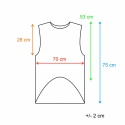Koszulka damska oversize bez rękawów basic – czarna