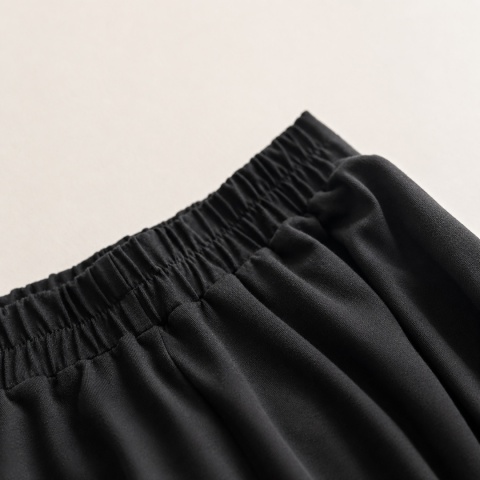 Spódnica damska maxi bawełniana z półkola – czarna