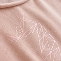 Bluza damska oversize z nadrukiem konika morskiego rose gold – pudrowy róż