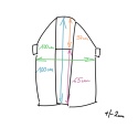 Sweter damski oversize kimonko do noszenia na dwa sposoby – czarny