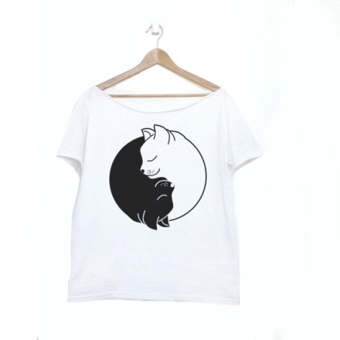 Koty Ying Yang Oversize Biały Koty Ying Yang Oversize Biały