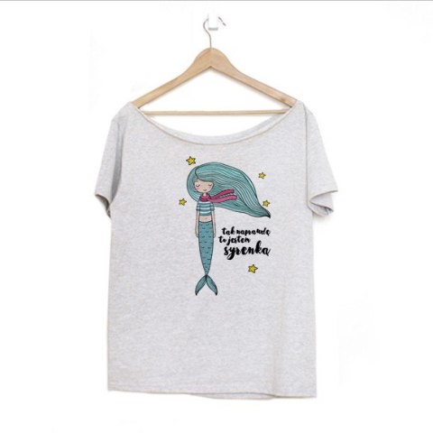 Jestem syrenką Szary Oversize Jestem syrenką Szary Oversize