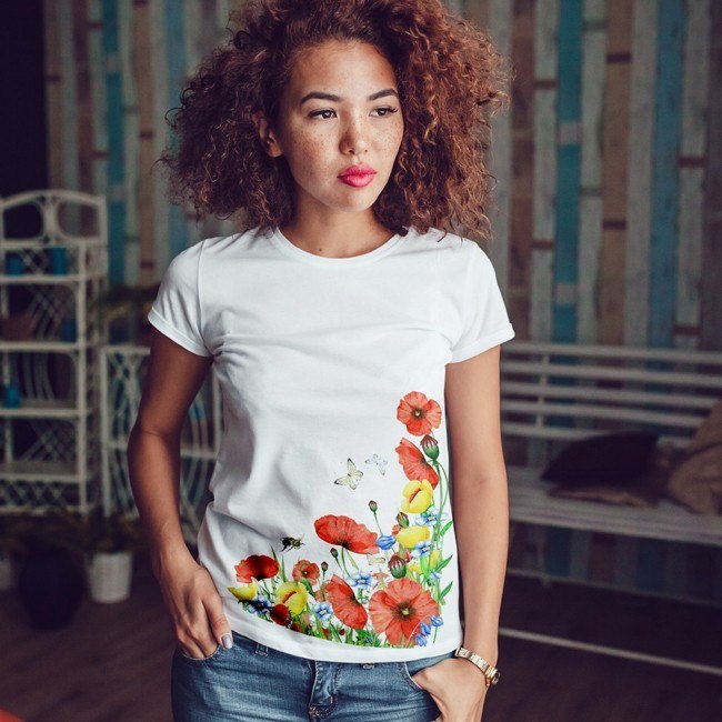 Maki dopasowana Tshirt damski Maki dopasowana Tshirt damski