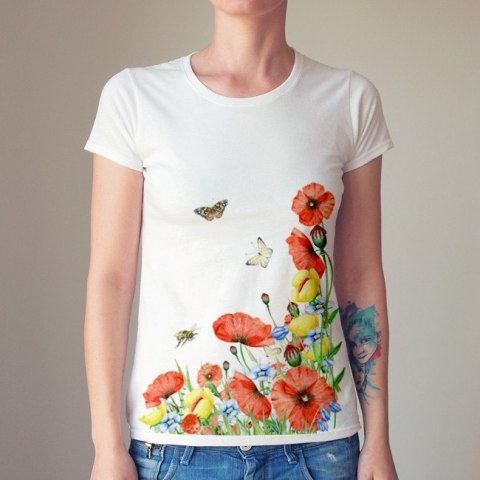 Maki dopasowana Tshirt damski Maki dopasowana Tshirt damski