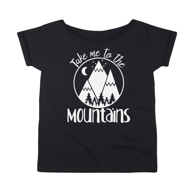 Take me to the mountains Oversize Czarny Take me to the mountains Oversize Czarny